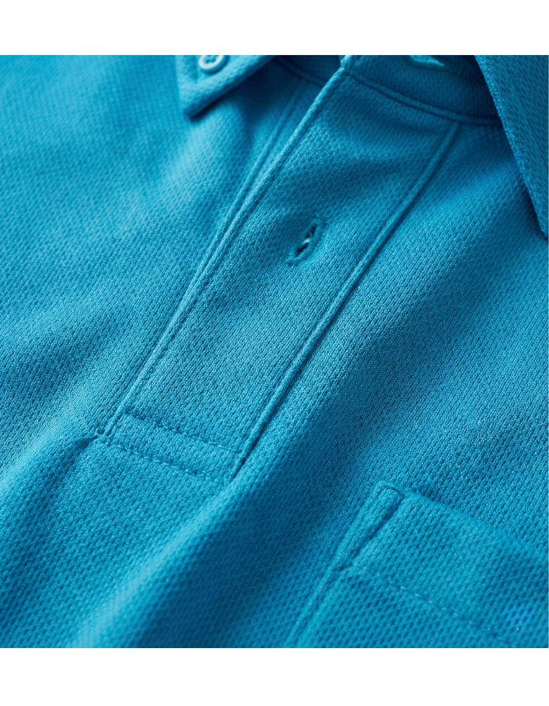 preTTy ポロシャツボタンダウンポケット付(ドライ)(綿)（00331-ABP）の生地感画像（生地感）