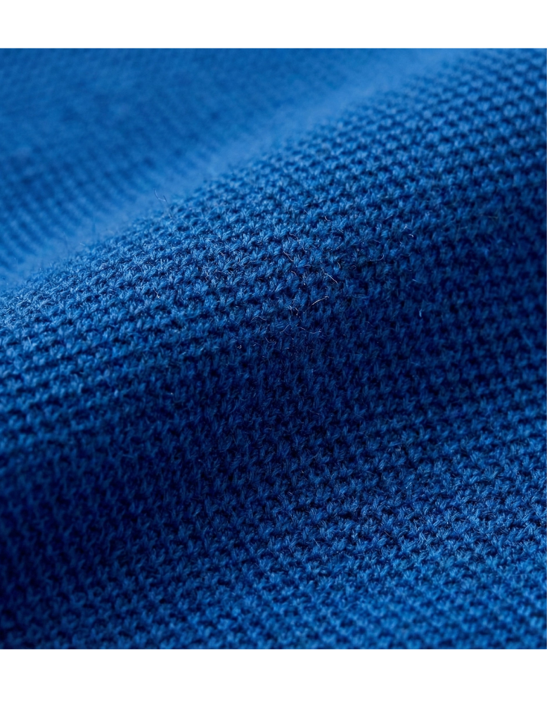 preTTy 00100-VP T/Cポロシャツ（ポケット付き）（00100-VP）の生地感（生地感）｜素材:本体：綿65%・ポリエステル35% / リブ：綿60%・ポリエステル40%｜5.8oz（195g/㎡）