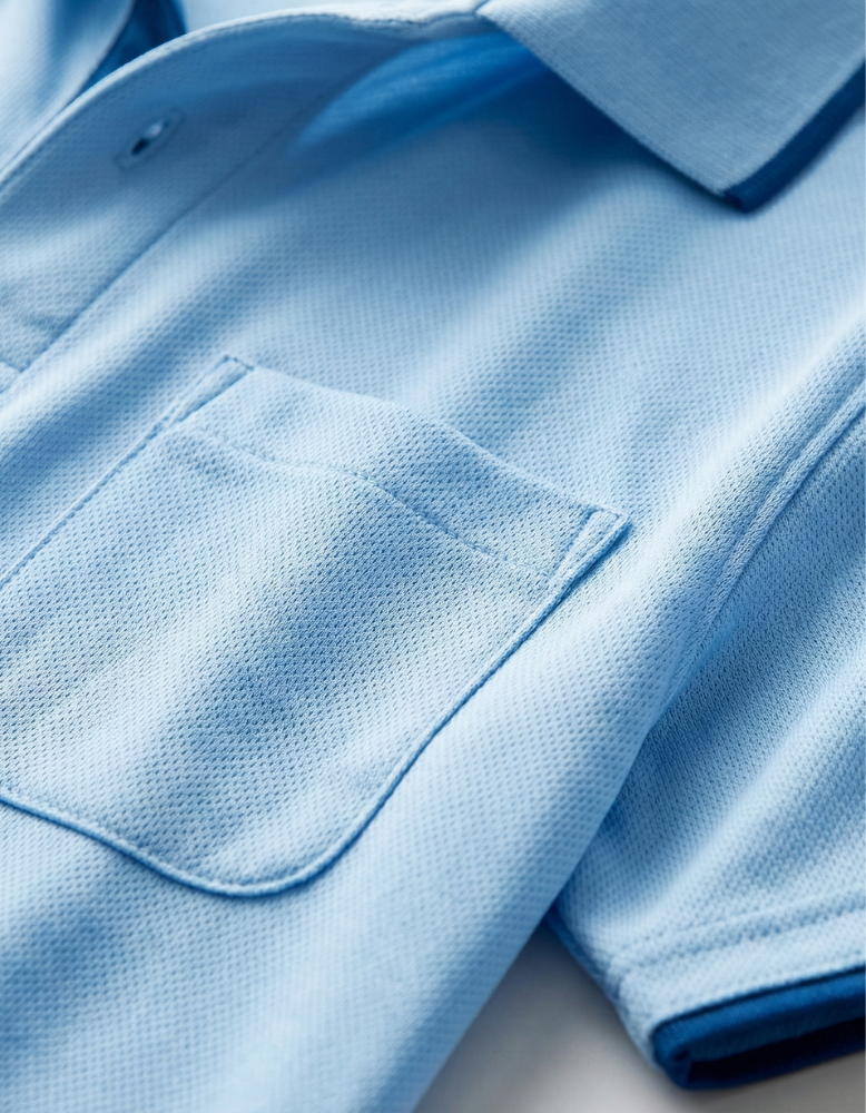 preTTy 00339-AYP ドライレイヤードポロシャツ（ポケット付き）（00339-AYP）の生地感画像（生地感）