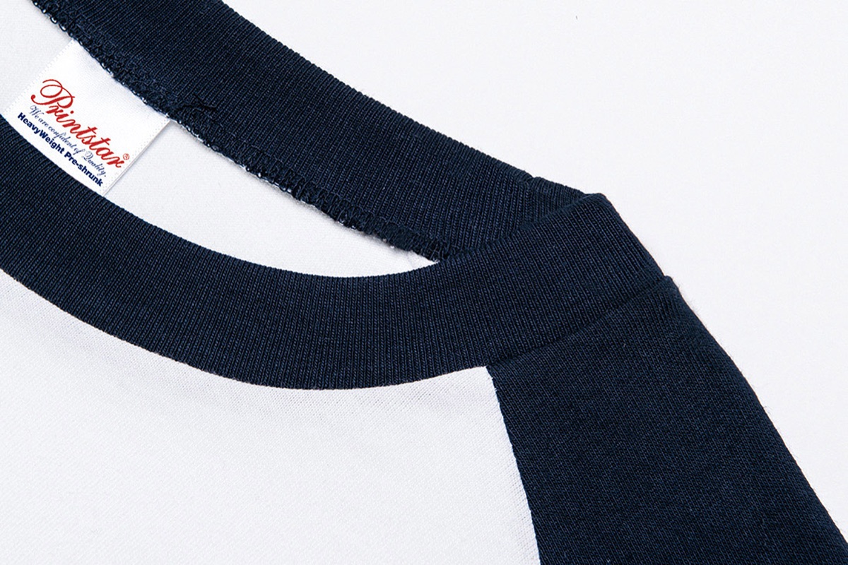 preTTy 00106-CRT 5.6oz ラグランTシャツ（00106-CRT）の生地感（生地感）｜素材:綿100%｜5.6oz（190g/㎡）