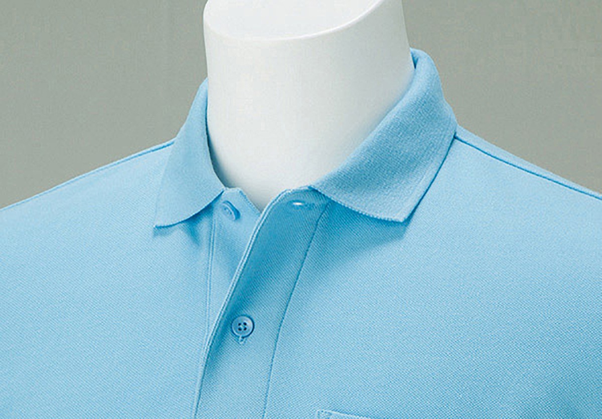 preTTy polo-layered-00169（00169-VLP）の生地感（生地感）｜素材:綿65%・ポリエステル35%｜5.8oz（195g/㎡）