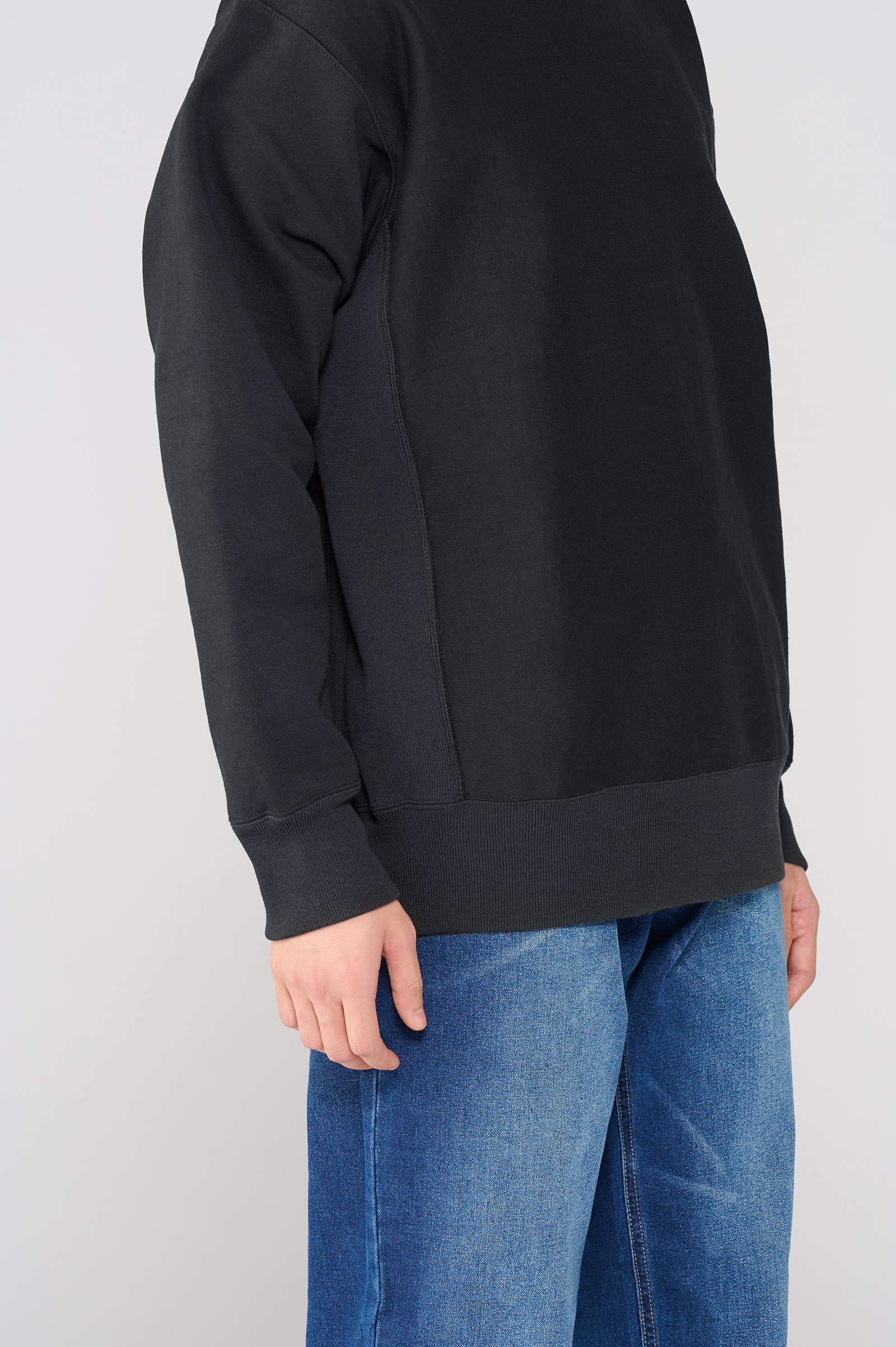 preTTy sweat-heavy-crew-00227（00227-FVC）の生地感（生地感）｜素材:綿100%｜12.0oz（405g/㎡）